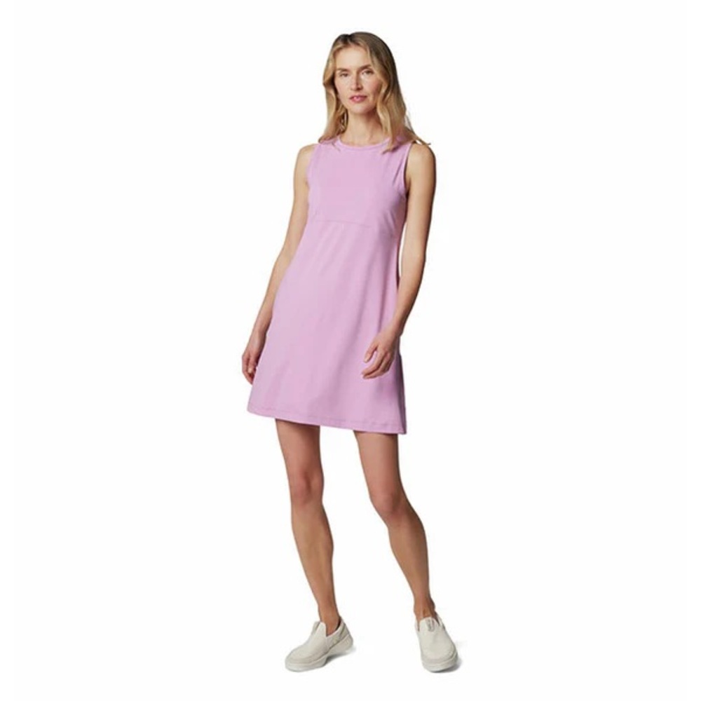 Columbia PFG Freezer Tank Dress Omni-Freeze UPF 50 Mauve Pink Plus Size 1X